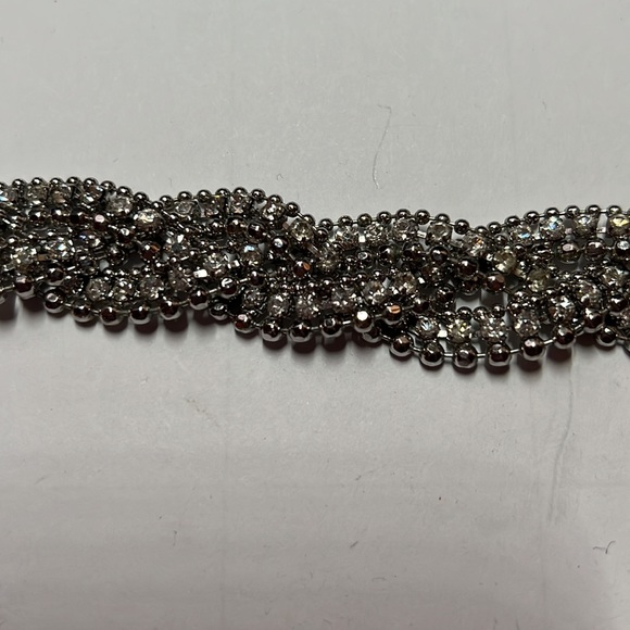Henri bendel braided rhinestone headband w elastic - Picture 5 of 5